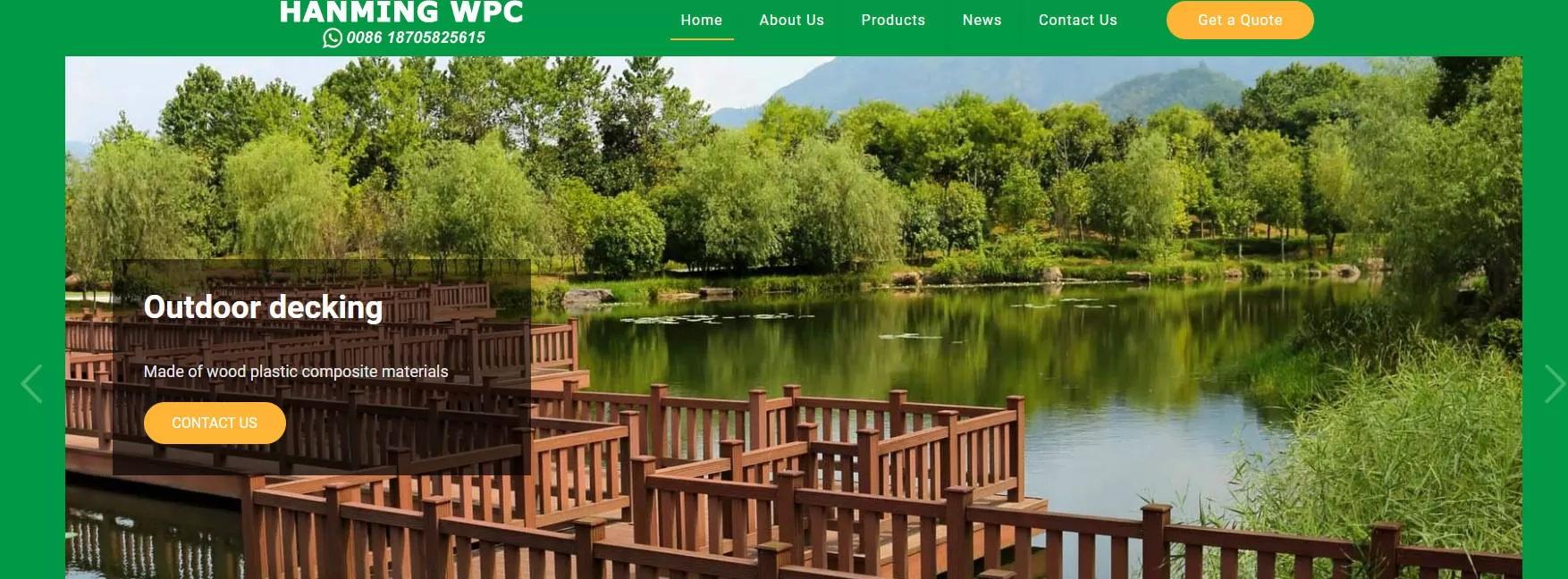 china wpc decking