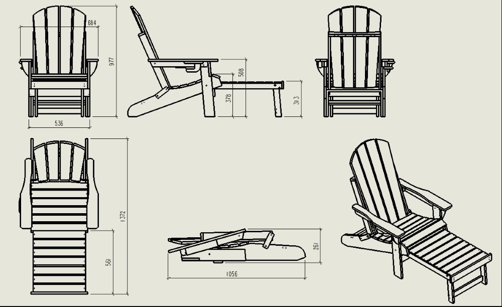 Folding Adirondack Chair