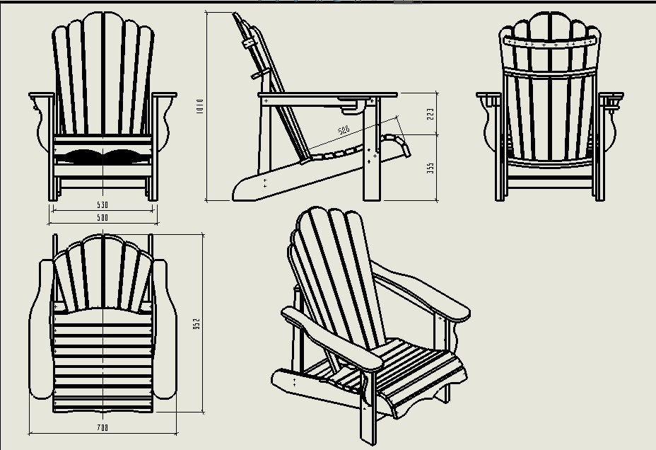 Folding Adirondack Chair